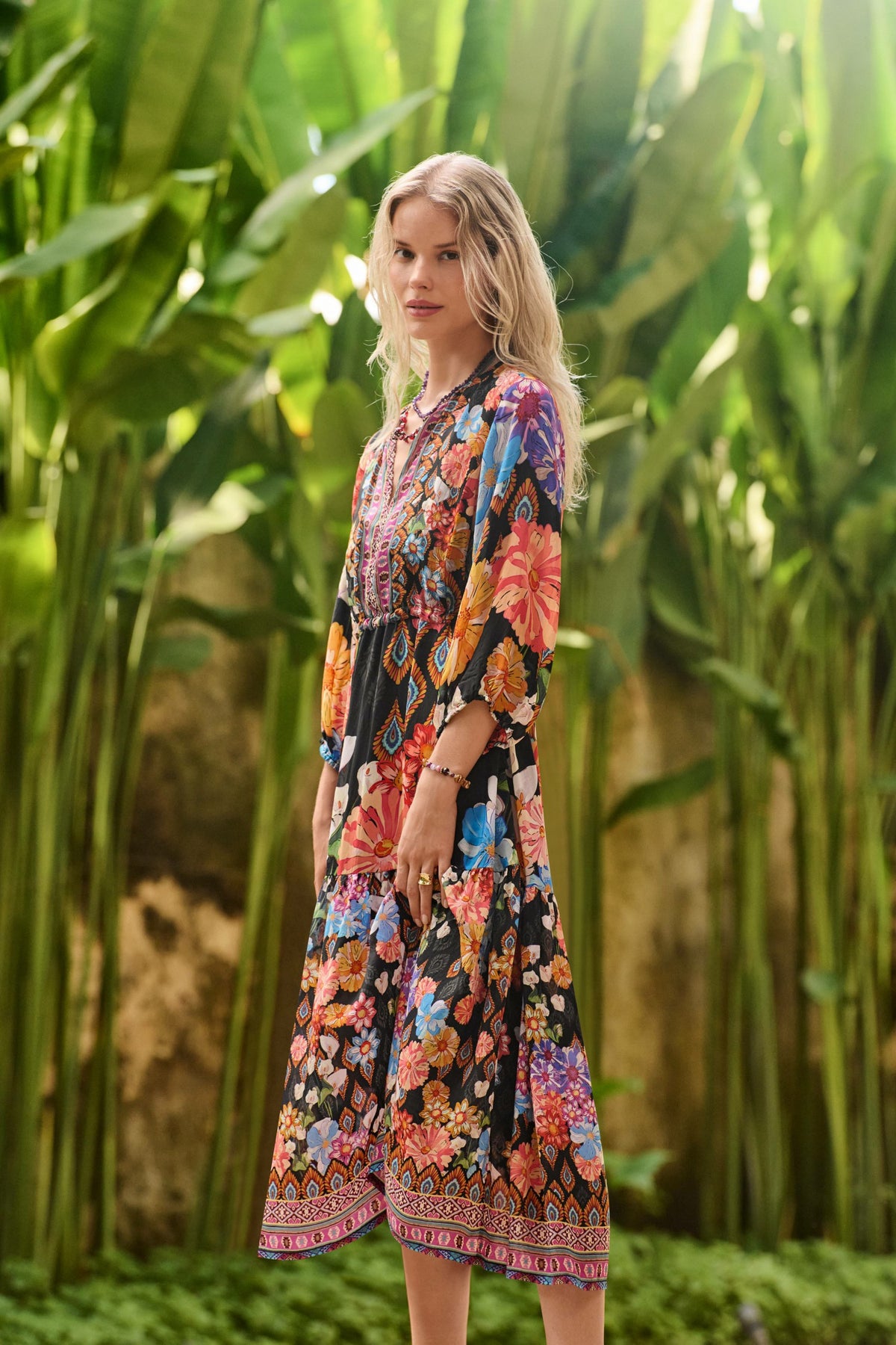 TABITHA TIERED DRESS - Johnny Was Exclusive