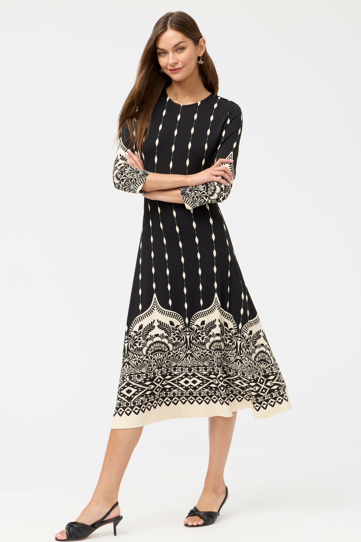 BELLAMY MIDI DRESS - Johnny Was Signature