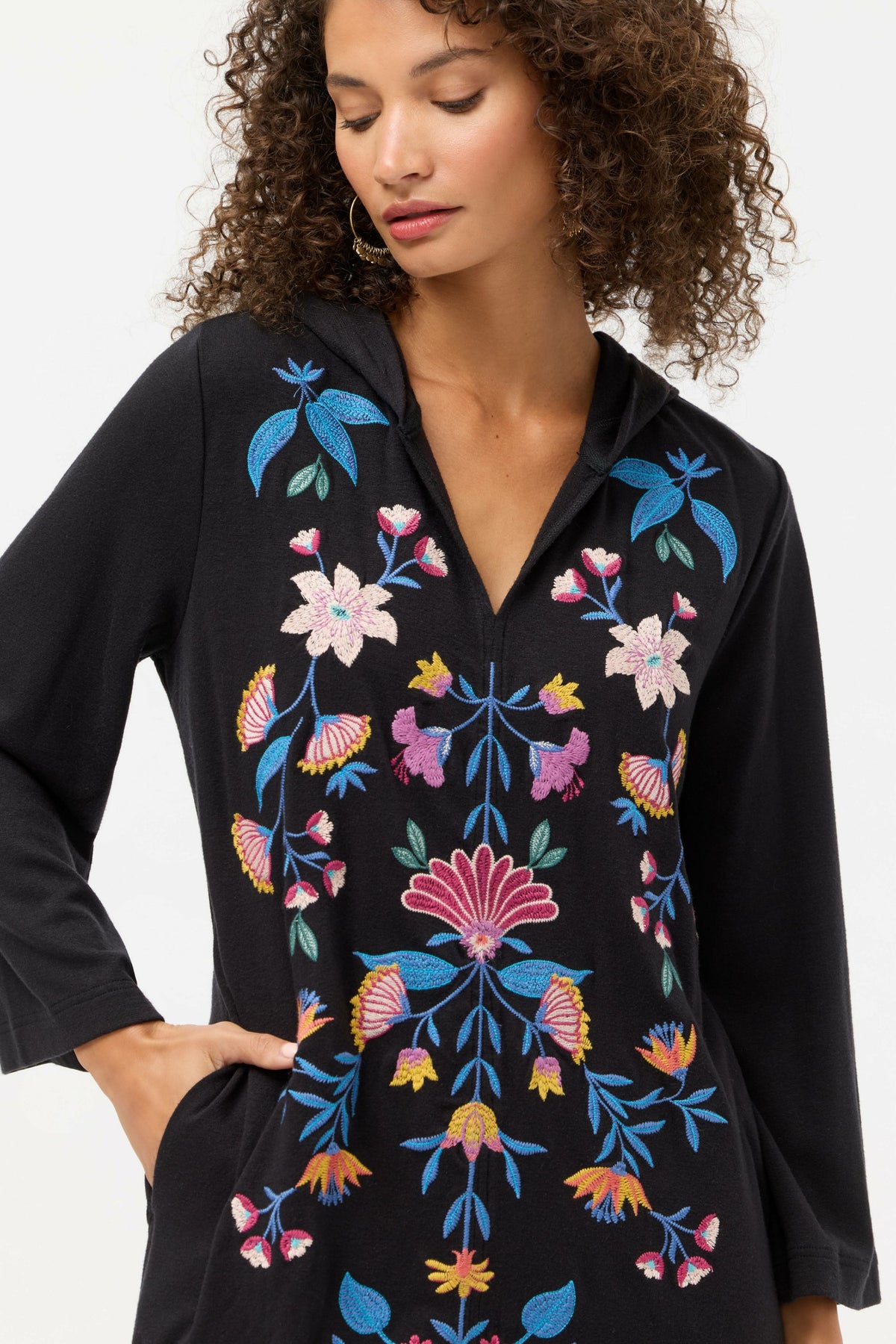 ELIZABETH HOODIE BEACH DRESS - Johnny Was New