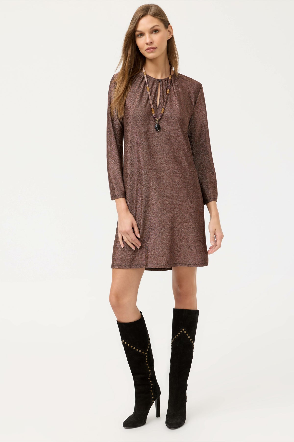 MILAGROS WIDE SLEEVE MINI DRESS - Johnny Was Popular