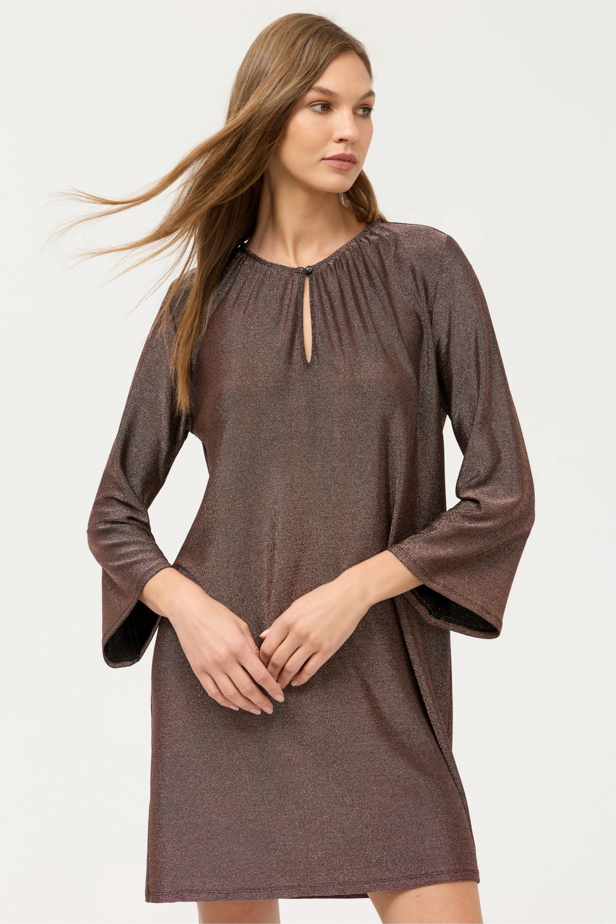 MILAGROS WIDE SLEEVE MINI DRESS - Johnny Was Popular