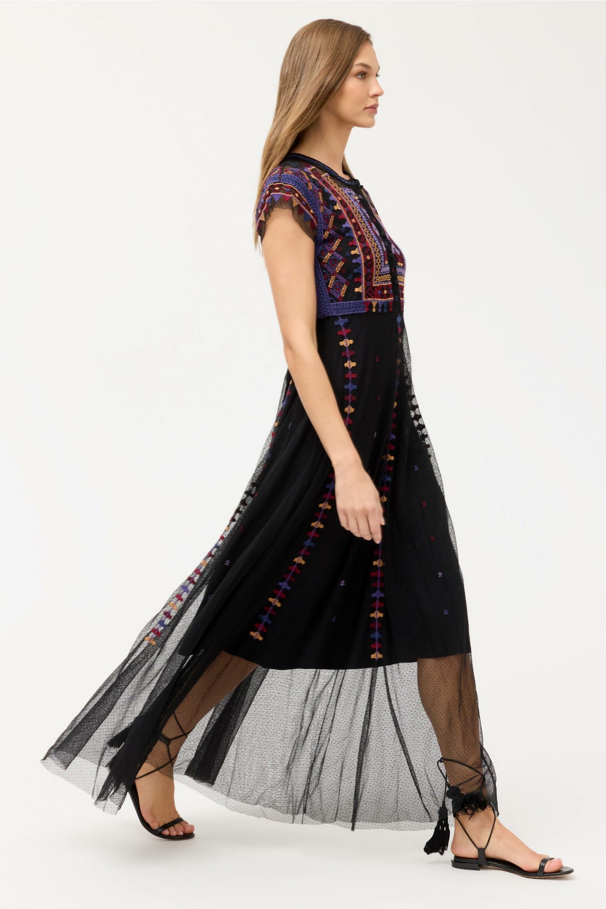 APOLONIA MESH DRESS - Johnny Was Popular