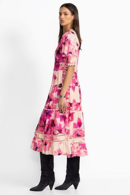 DAPHNE TEA LENGTH DRESS - Johnny Was Trending