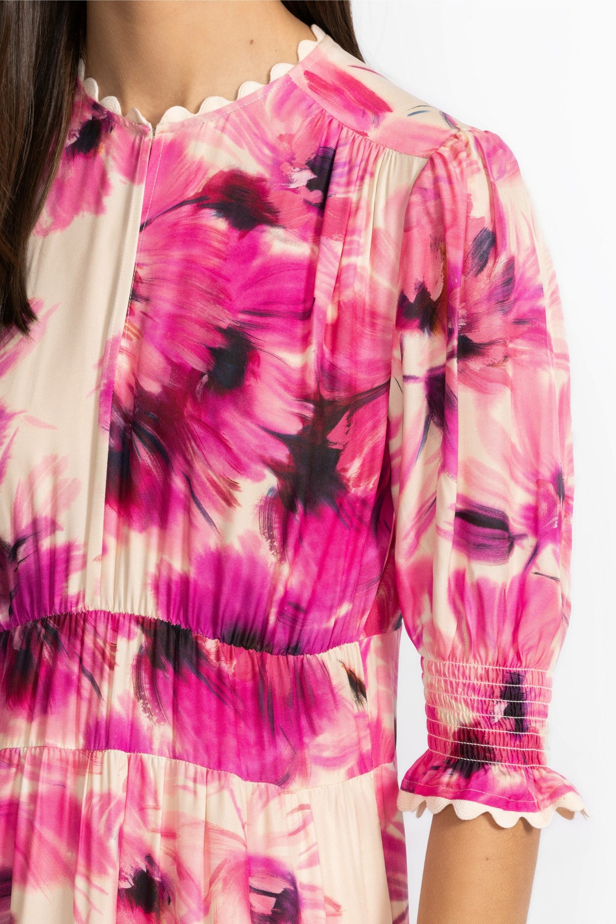 DAPHNE TEA LENGTH DRESS - Johnny Was Trending