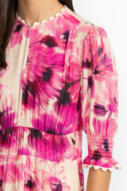 DAPHNE TEA LENGTH DRESS - Johnny Was Trending