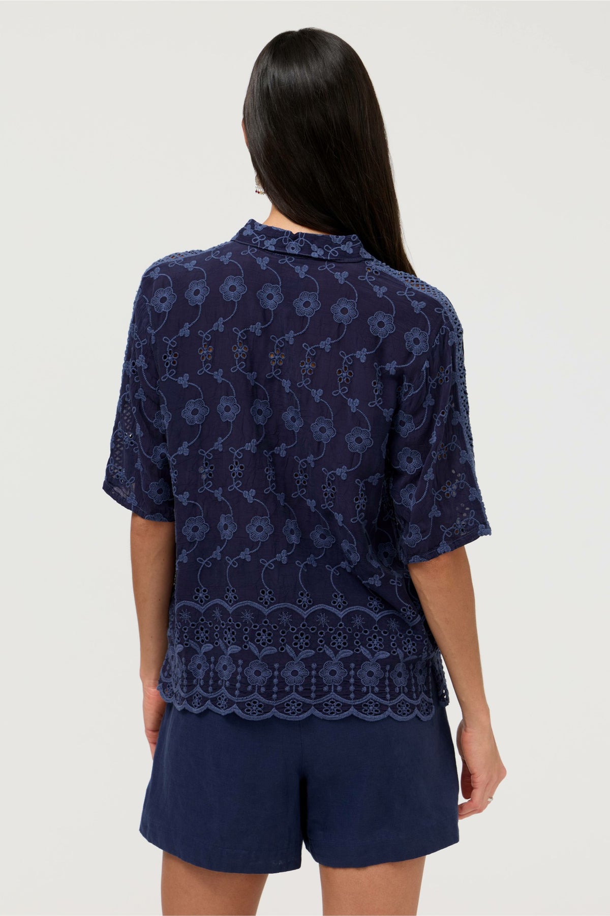 DEENA BUTTON DOWN TOP - Johnny Was Signature