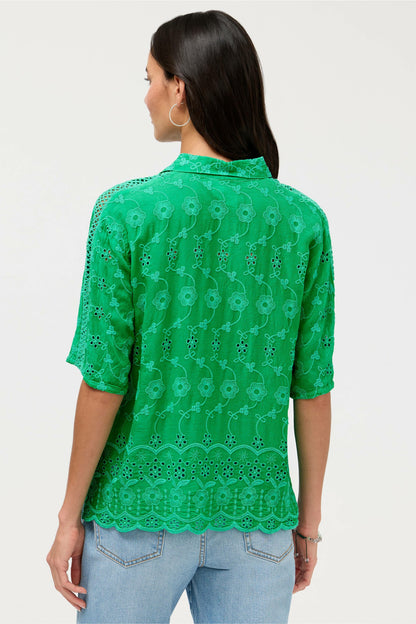 DEENA BUTTON DOWN TOP - Johnny Was New