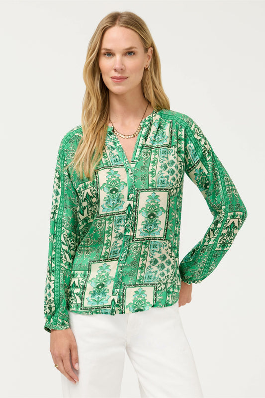 ELLEN BUTTON UP - Johnny Was Featured