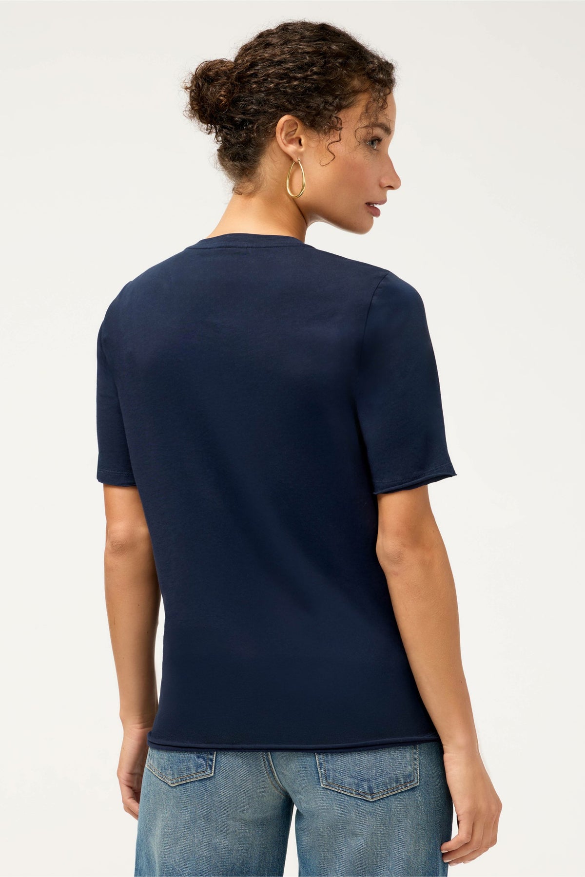 CELIORA RAW HEM V-NECK TEE - Johnny Was Recommended