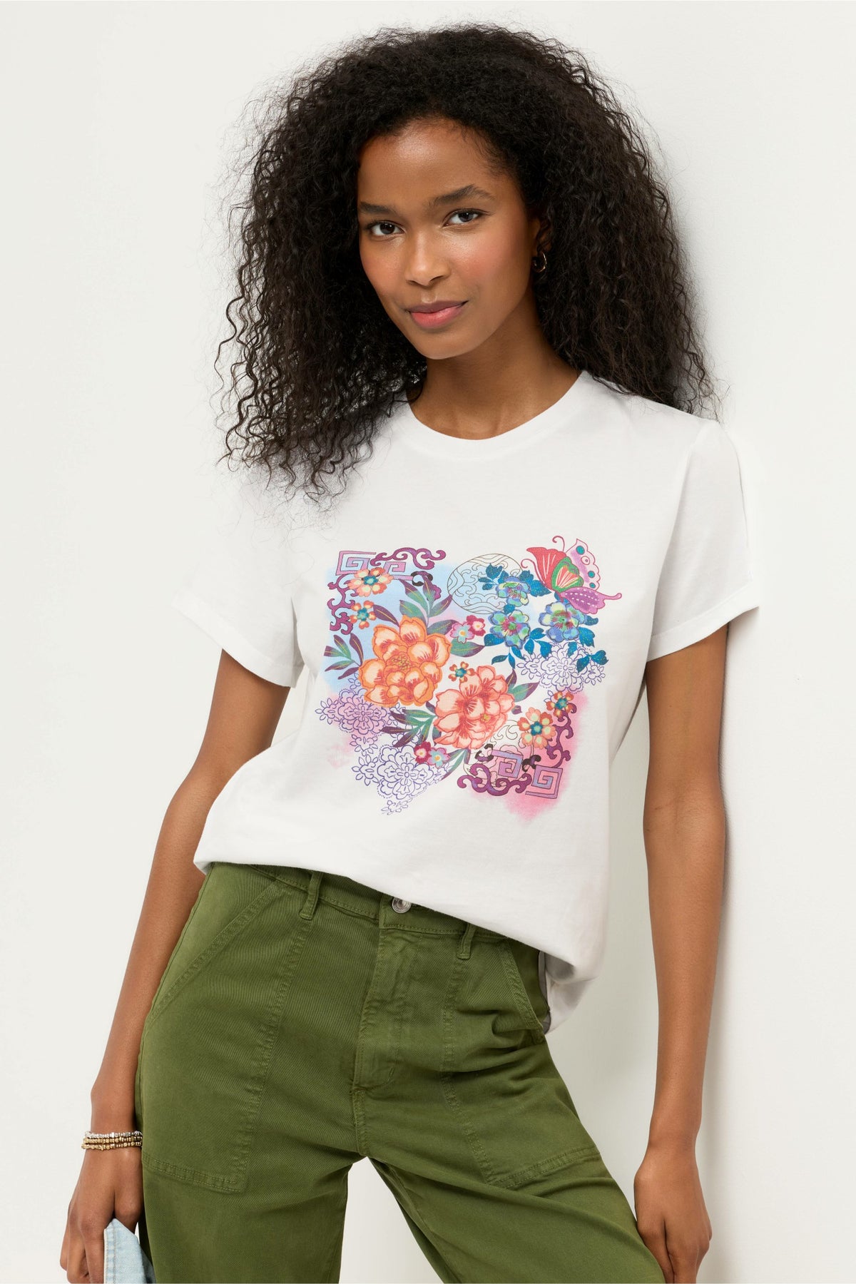 ROSEUM SWIM COVERUP T-SHIRT - Johnny Was Popular