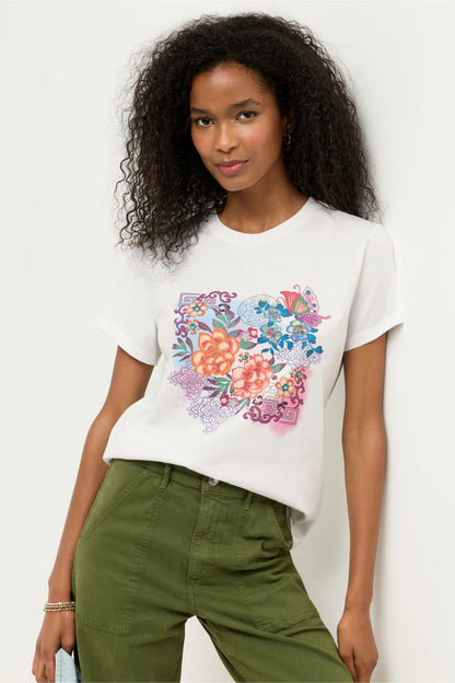 ROSEUM SWIM COVERUP T-SHIRT - Johnny Was Popular