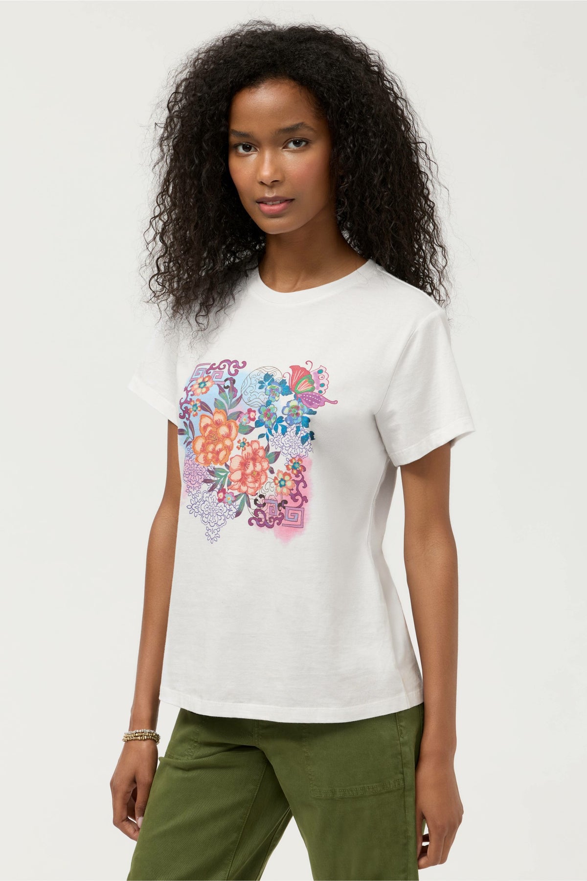 ROSEUM SWIM COVERUP T-SHIRT - Johnny Was Popular