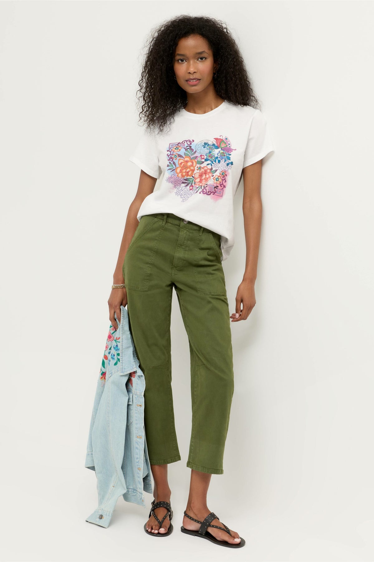 ROSEUM SWIM COVERUP T-SHIRT - Johnny Was Popular
