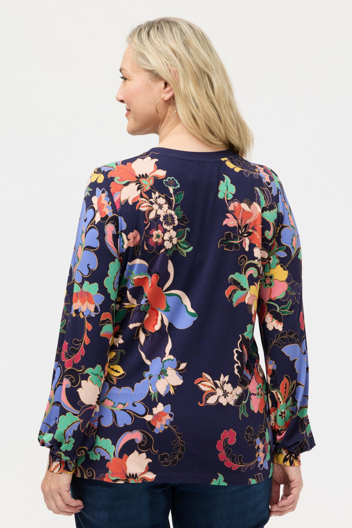 THE JANIE FAVORITE PUFF SLEEVE MOCK NECK - Johnny Was Featured