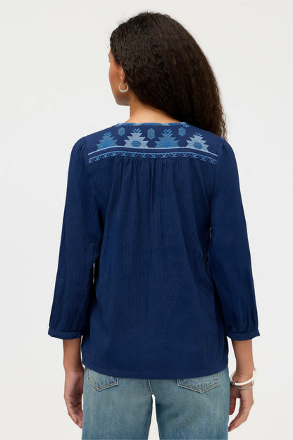 3/4 SLEEVE PRAIRIE BLOUSE - Johnny Was Popular