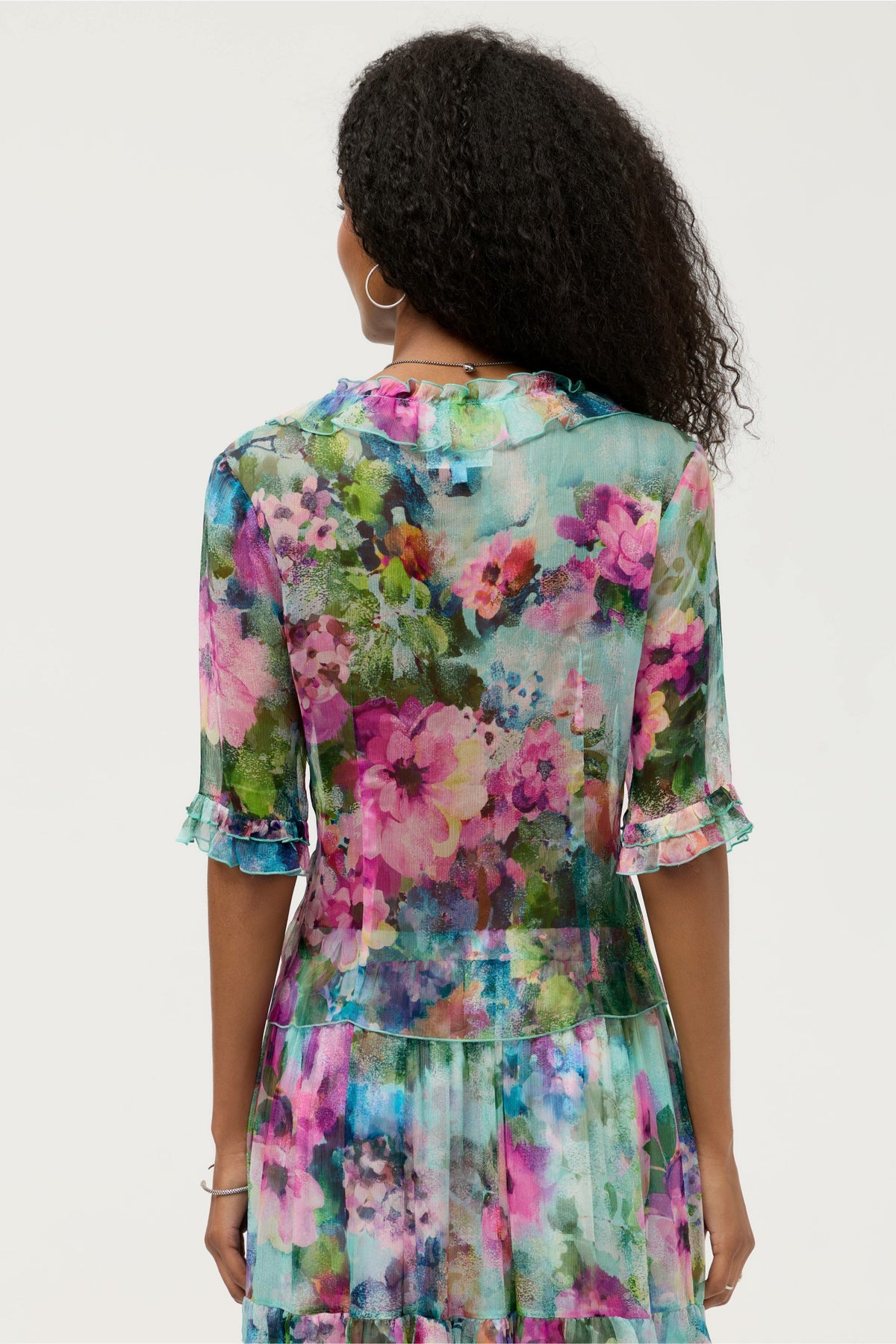 LORELEI RUFFLE BUTTON UP SHIRT - Johnny Was Best Seller