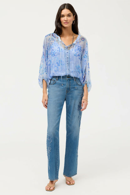 HARLYN BUTTON DOWN BLOUSE - Johnny Was Exclusive