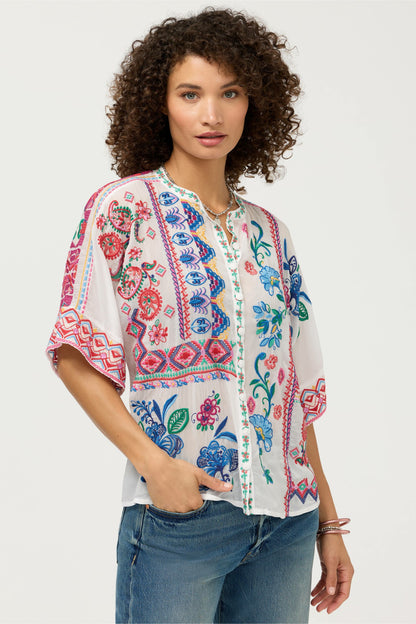 BRONY BLOUSE - Johnny Was Featured