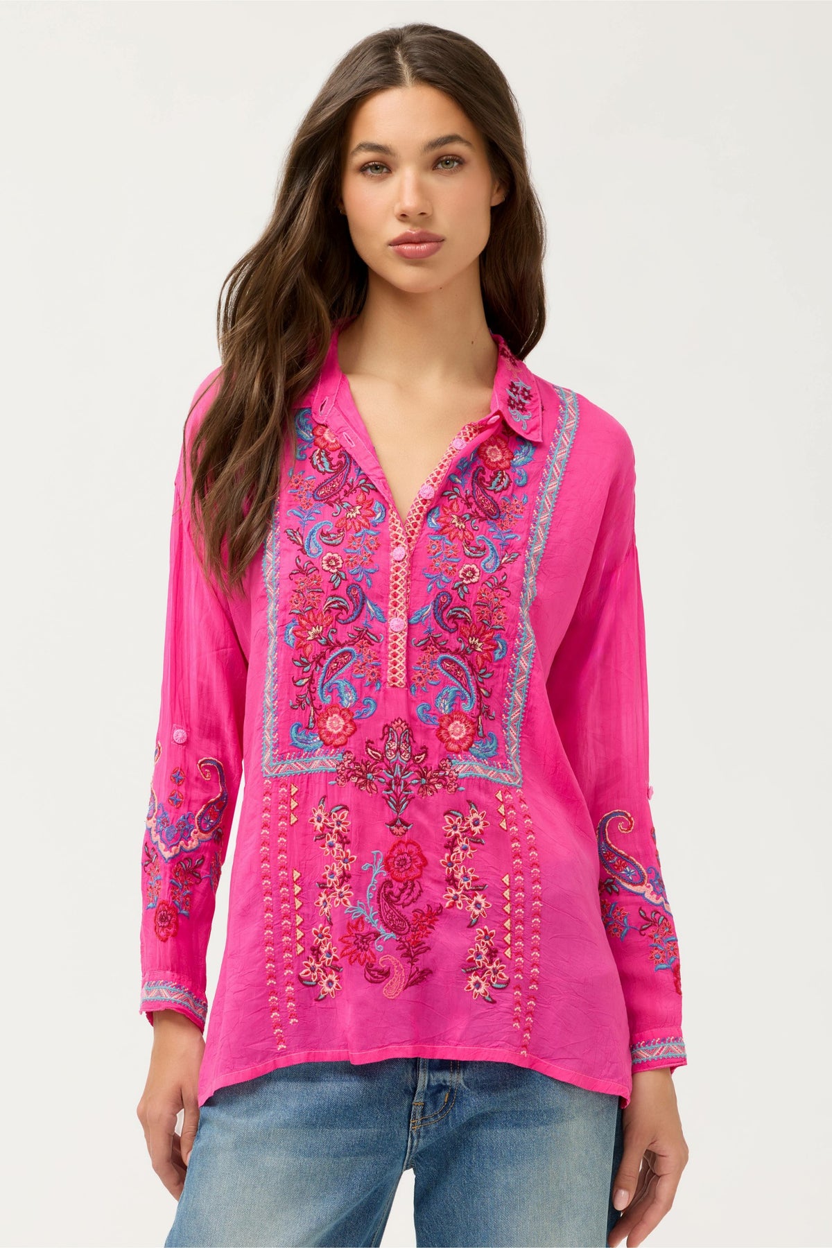 SLIM AUDREY TUNIC - Johnny Was Signature