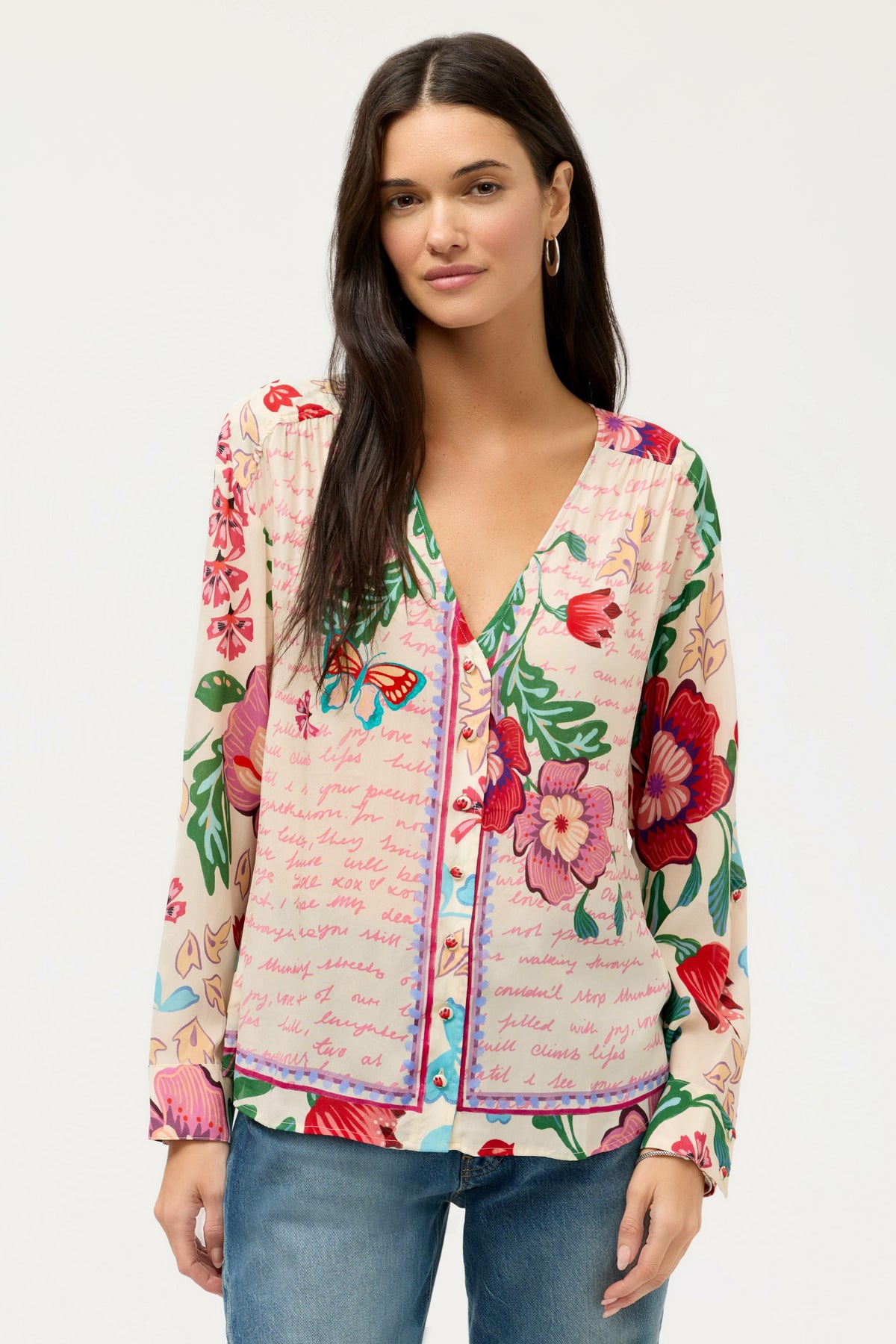NISHA BUTTON UP SHIRT - Johnny Was New