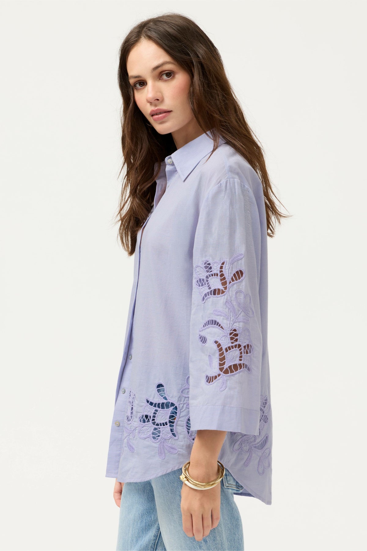 KIMONO SLEEVE SHIRT - Johnny Was Featured