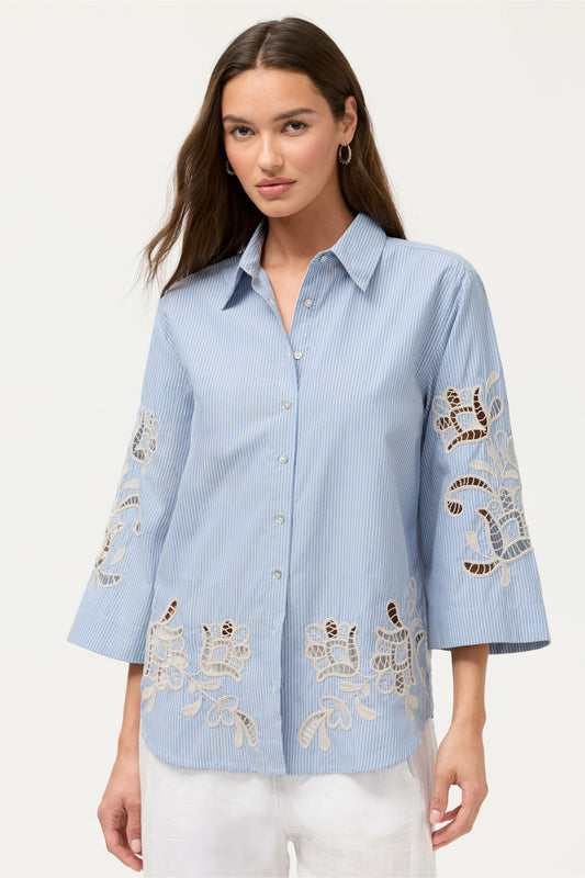 KIMONO SLEEVE SHIRT - Johnny Was Popular