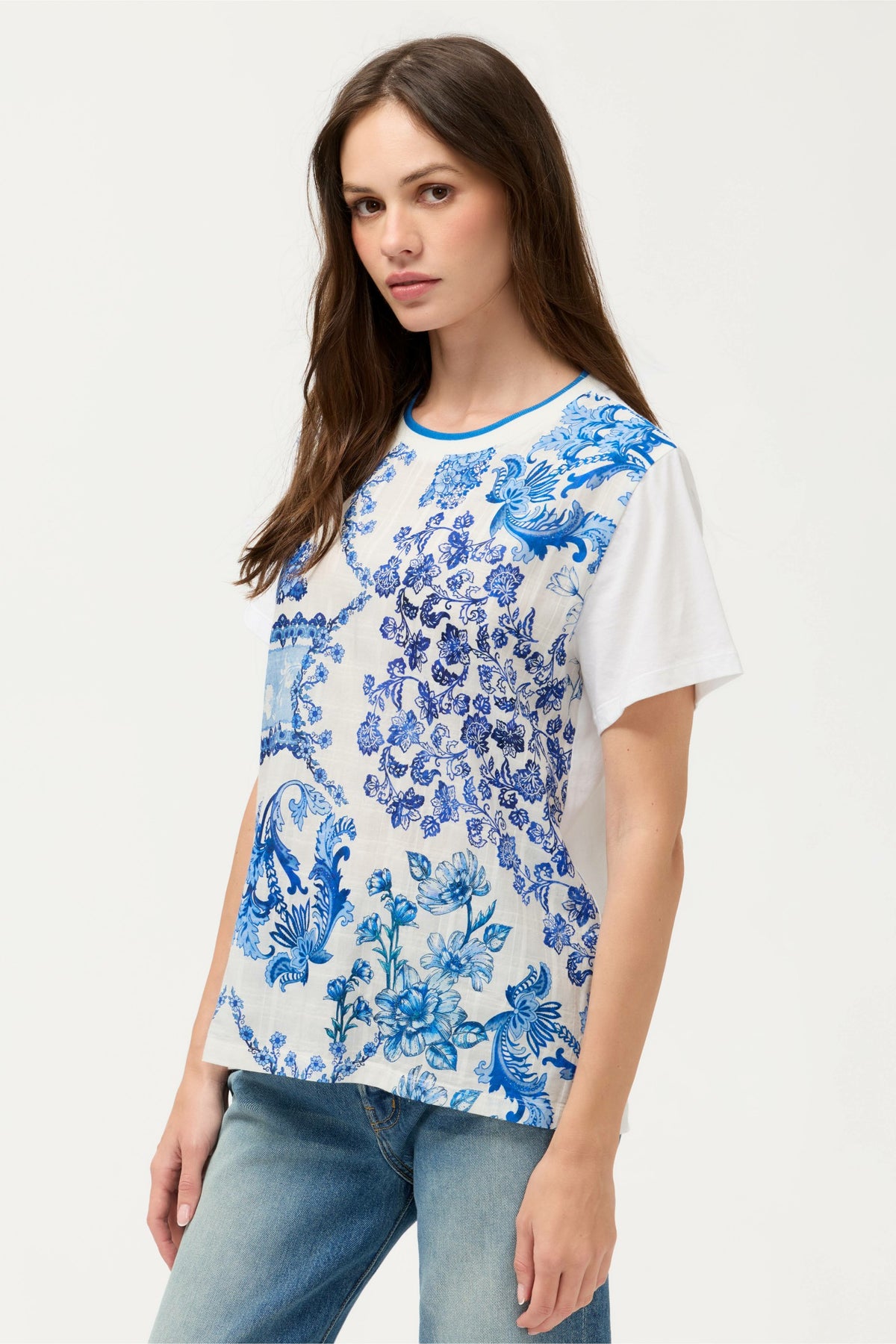 MIXED MEDIA T-SHIRT - Johnny Was Recommended