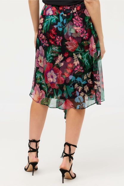 JUSTINIA ASYMMETRICAL MIDI SKIRT - Johnny Was Best Seller
