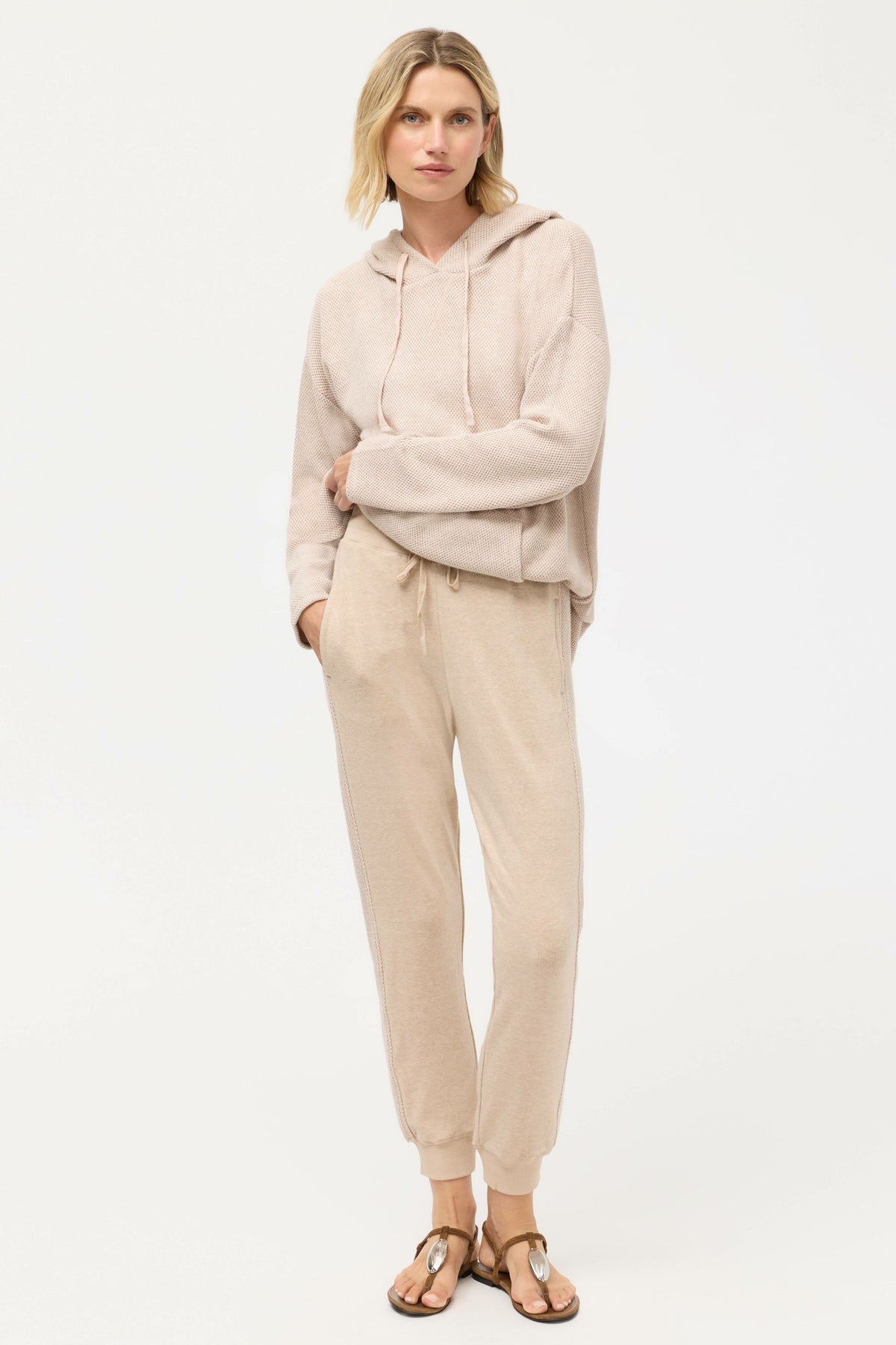 COZY CONTRAST STRIPE JOGGER - Johnny Was Popular