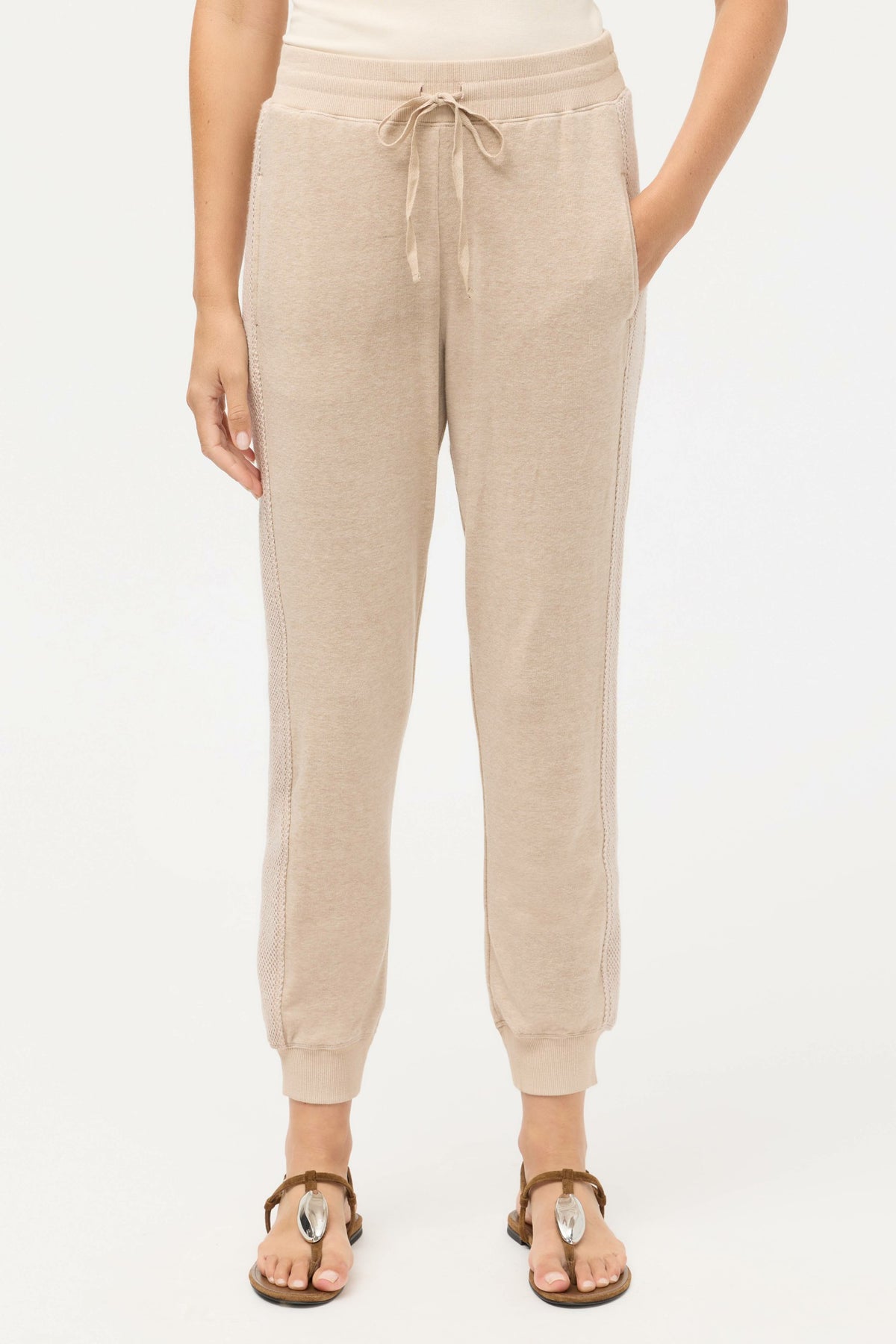 COZY CONTRAST STRIPE JOGGER - Johnny Was Popular