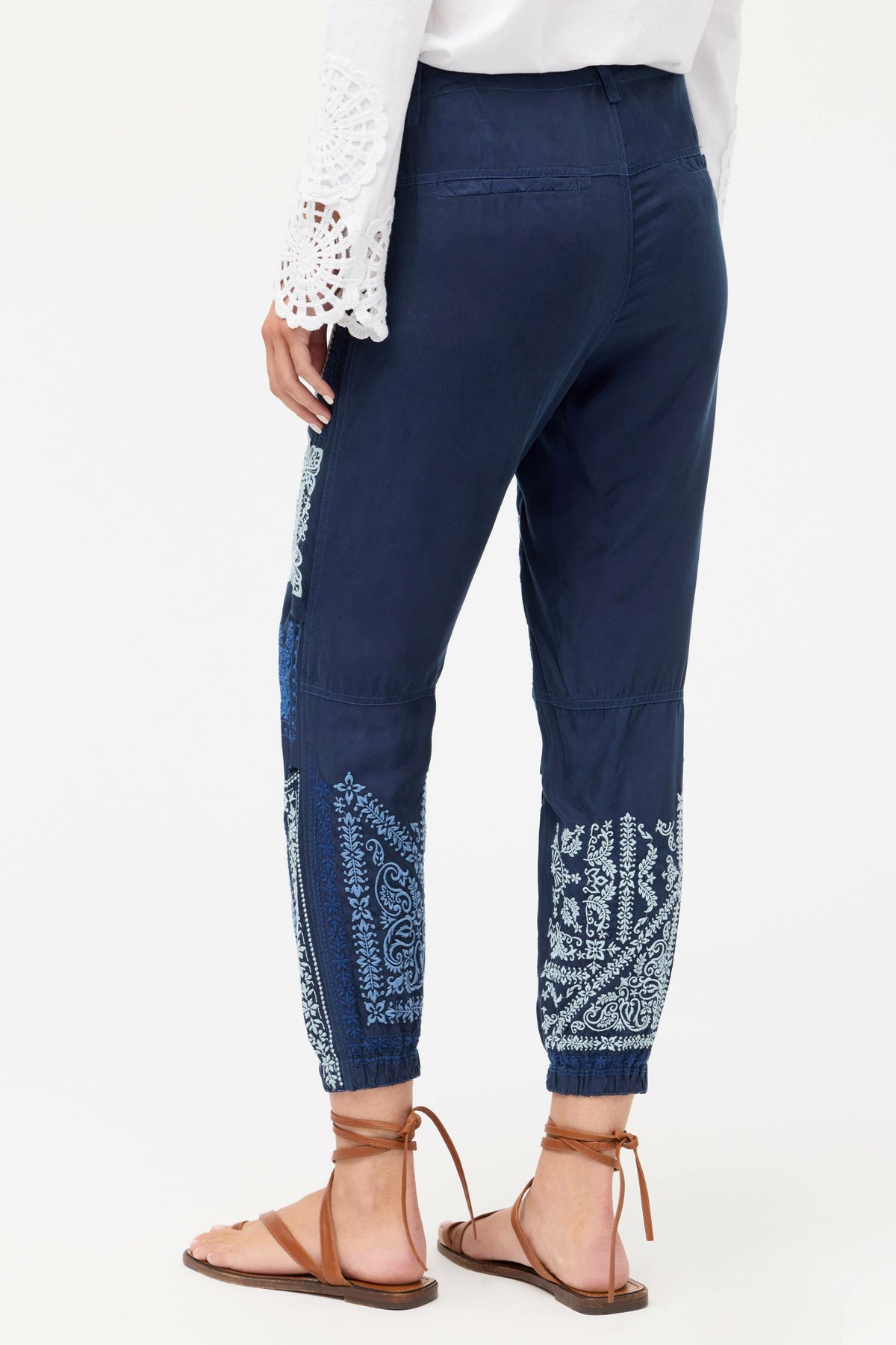BANDANA EMBROIDERED PANT - Johnny Was Signature