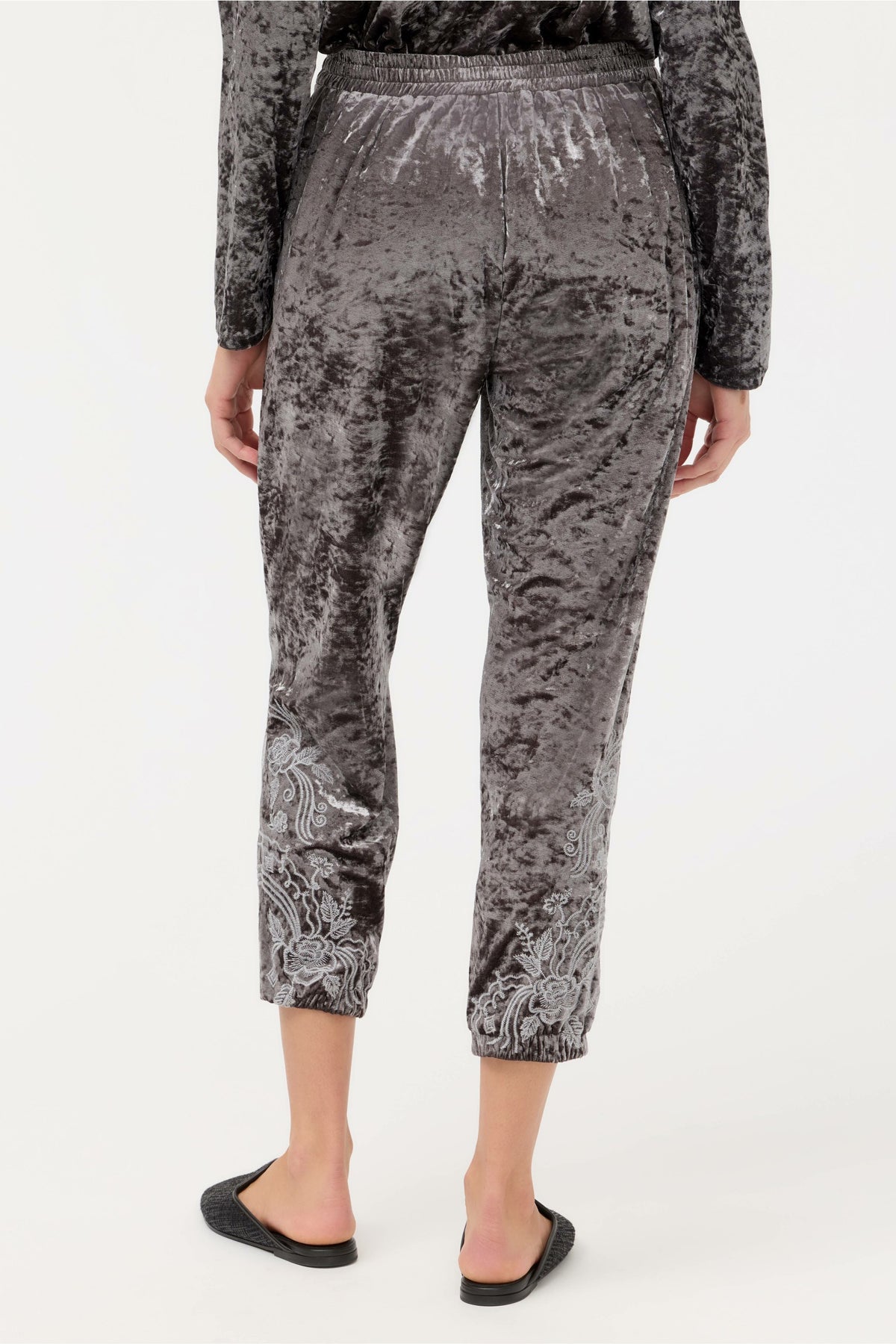 CARMEL CRUSHED VELVET JOGGER - Johnny Was Exclusive