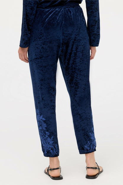 CARMEL CRUSHED VELVET JOGGER - Johnny Was Signature