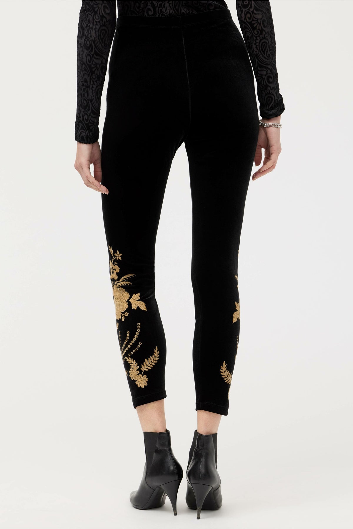 STRETCH VELVET LEGGING - Johnny Was Featured