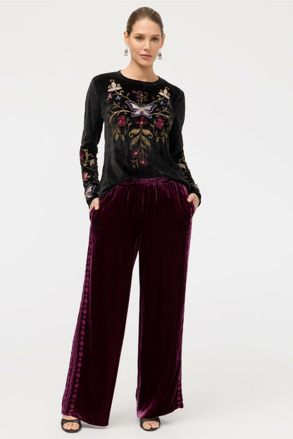 MARIK VELVET PANT - Johnny Was Best Seller