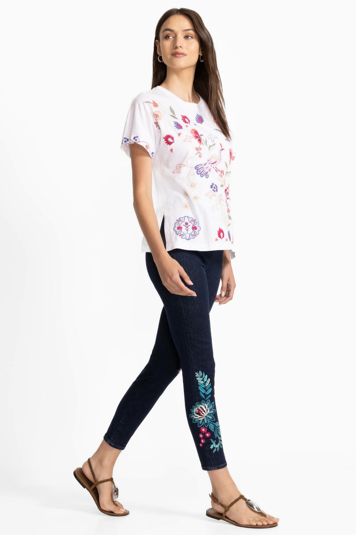 THE PULL ON CROPPED SKINNY JEAN - Johnny Was Recommended
