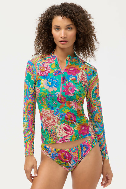 SWEETSPIRE LONG SLEEVE SURF SHIRT - Johnny Was Exclusive