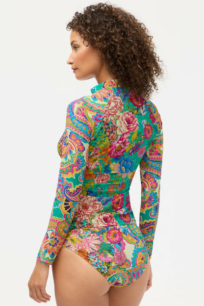 SWEETSPIRE LONG SLEEVE SURF SHIRT - Johnny Was Exclusive