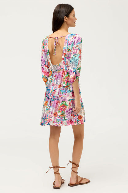 ROSEUM TIERED MINI DRESS - Johnny Was Popular
