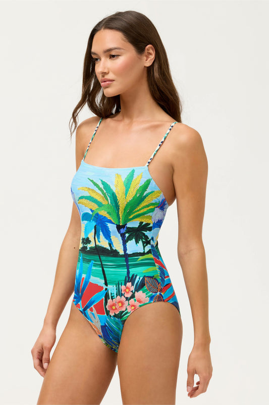 PARADIS SPAGHETTI STRAP ONE PIECE - Johnny Was Recommended
