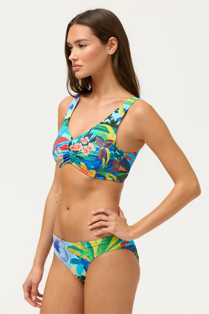 PARADIS RUCHED BIKINI TOP - Johnny Was New