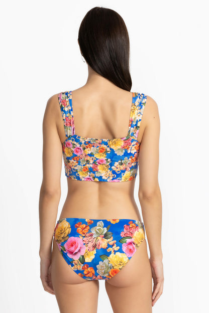 PAULINE RUCHED CROP BIKINI TOP - Johnny Was Signature