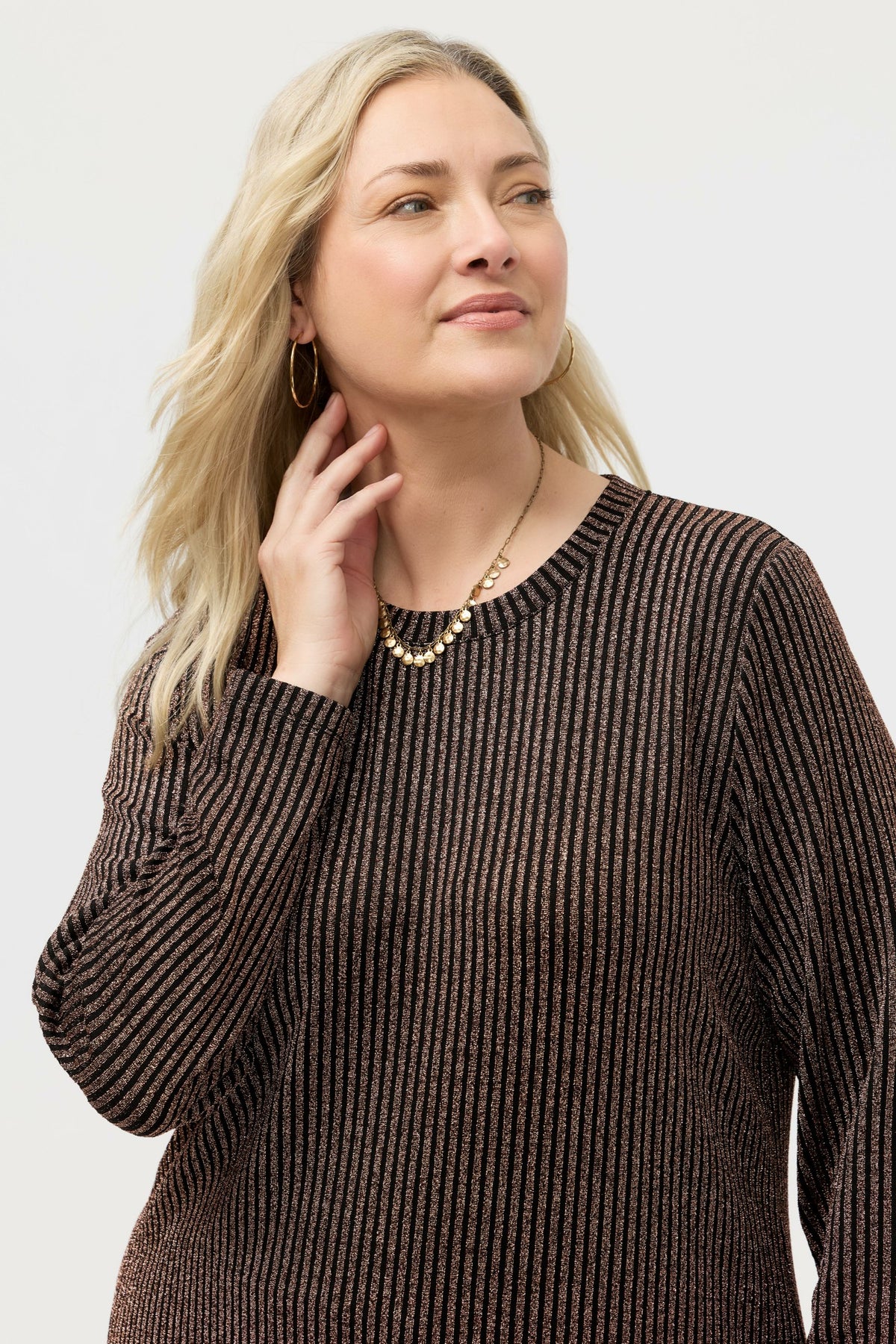 JENNA METALLIC TUNIC - Johnny Was New