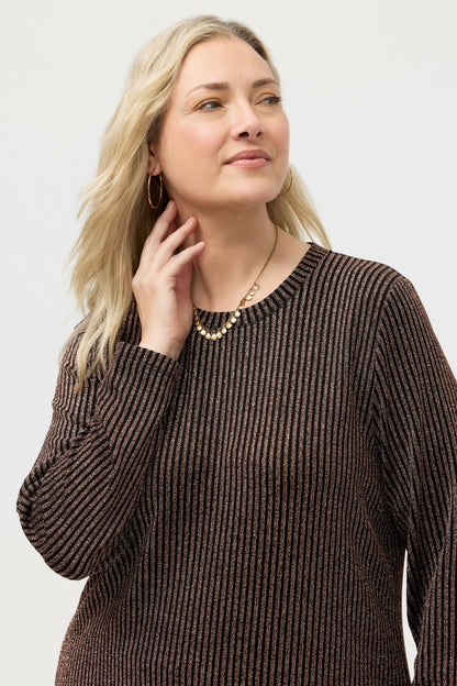 JENNA METALLIC TUNIC - Johnny Was New
