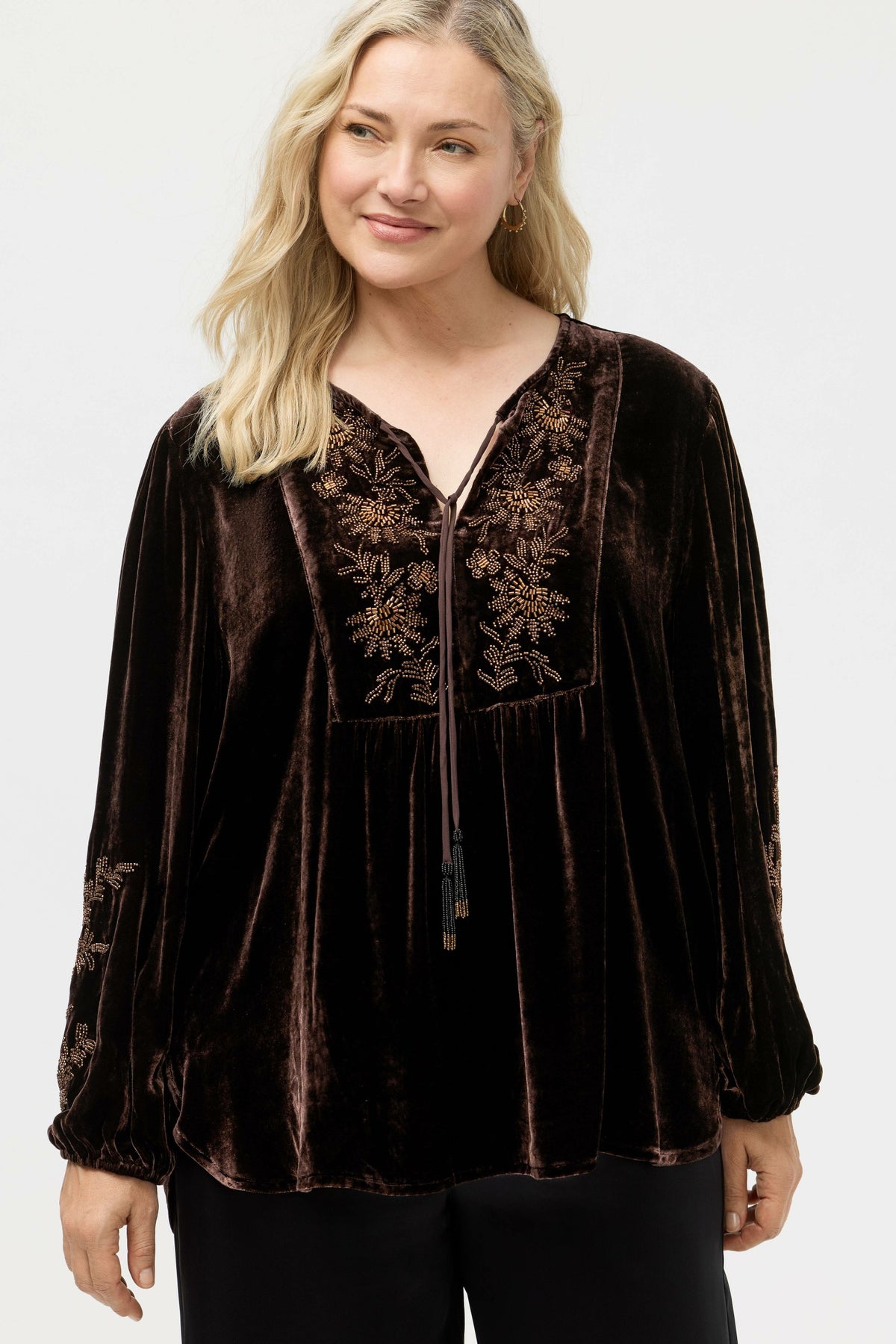 VELVET PRAIRIE BLOUSE - Johnny Was Trending