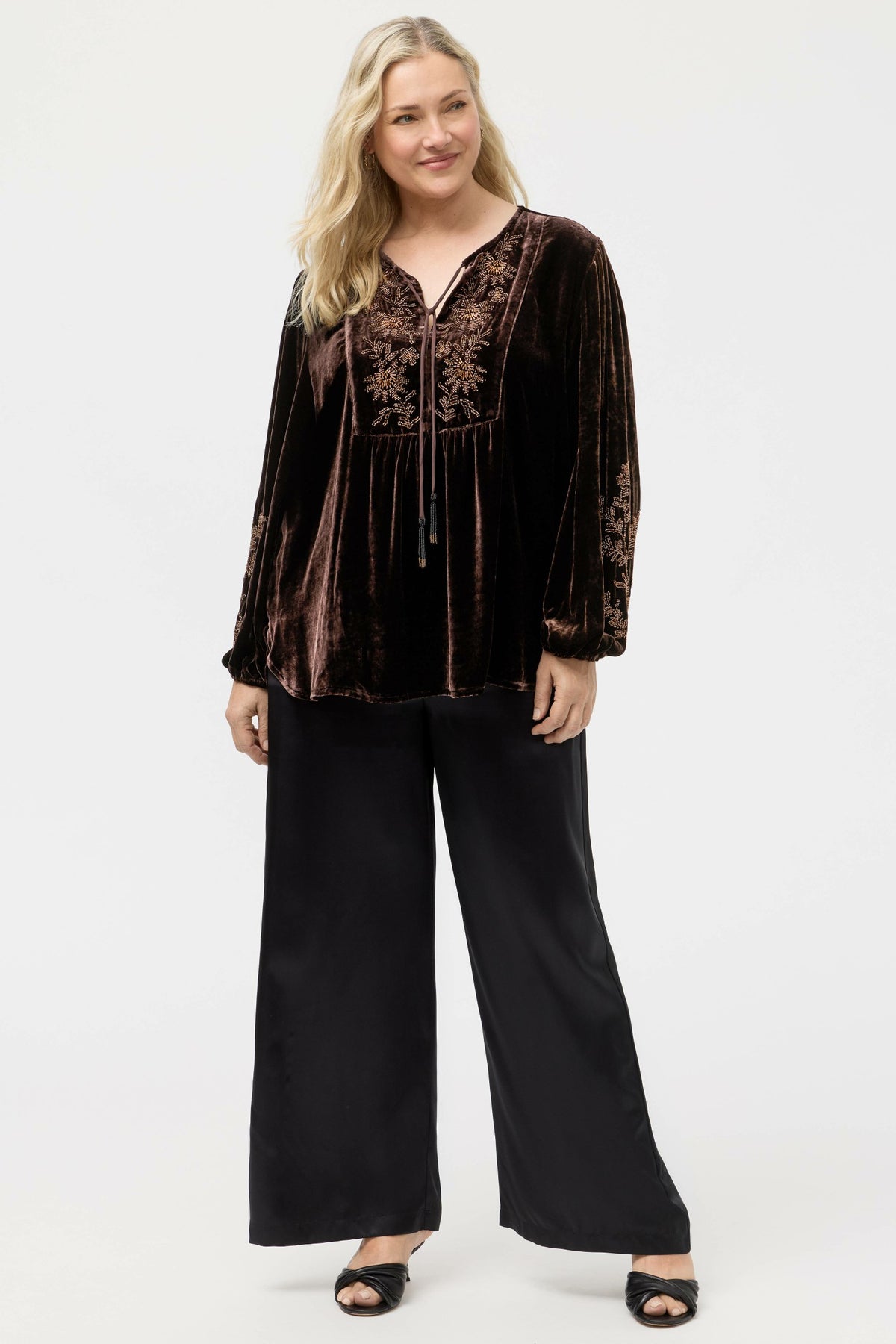 VELVET PRAIRIE BLOUSE - Johnny Was Trending