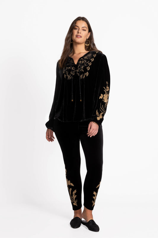 STRETCH VELVET LEGGING - Johnny Was New