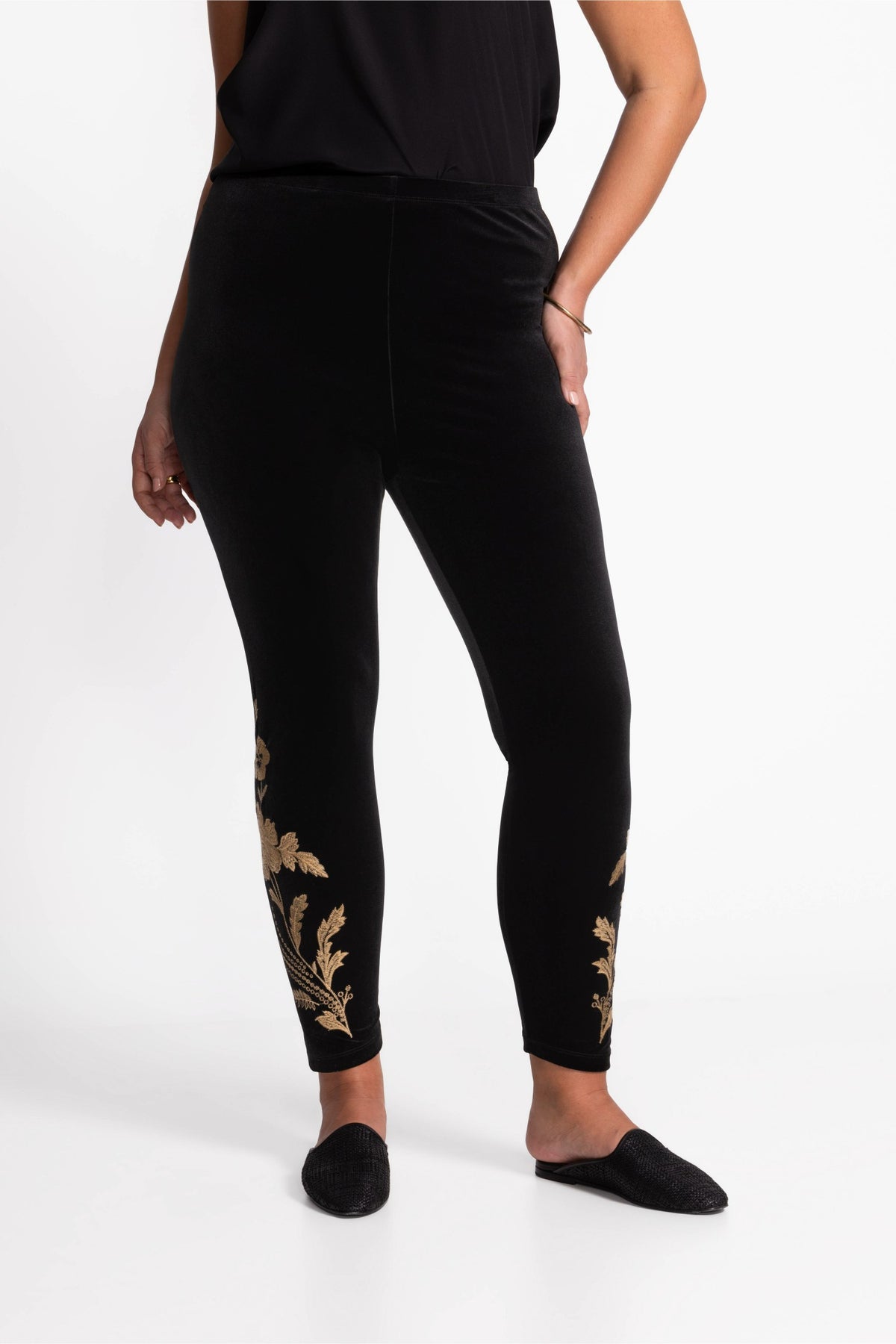 STRETCH VELVET LEGGING - Johnny Was New