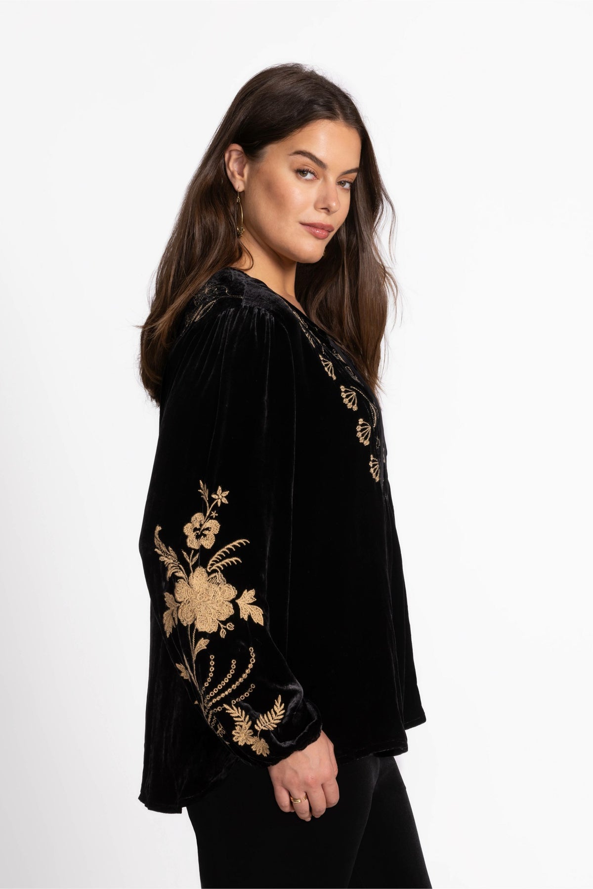 VELVET PRAIRIE BLOUSE - Johnny Was Featured