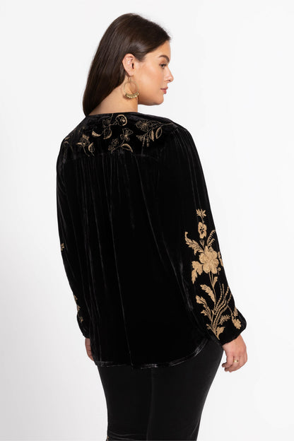 VELVET PRAIRIE BLOUSE - Johnny Was Featured